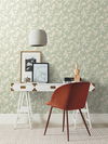 Pressed Leaves Green Wallpaper thumbnail 2