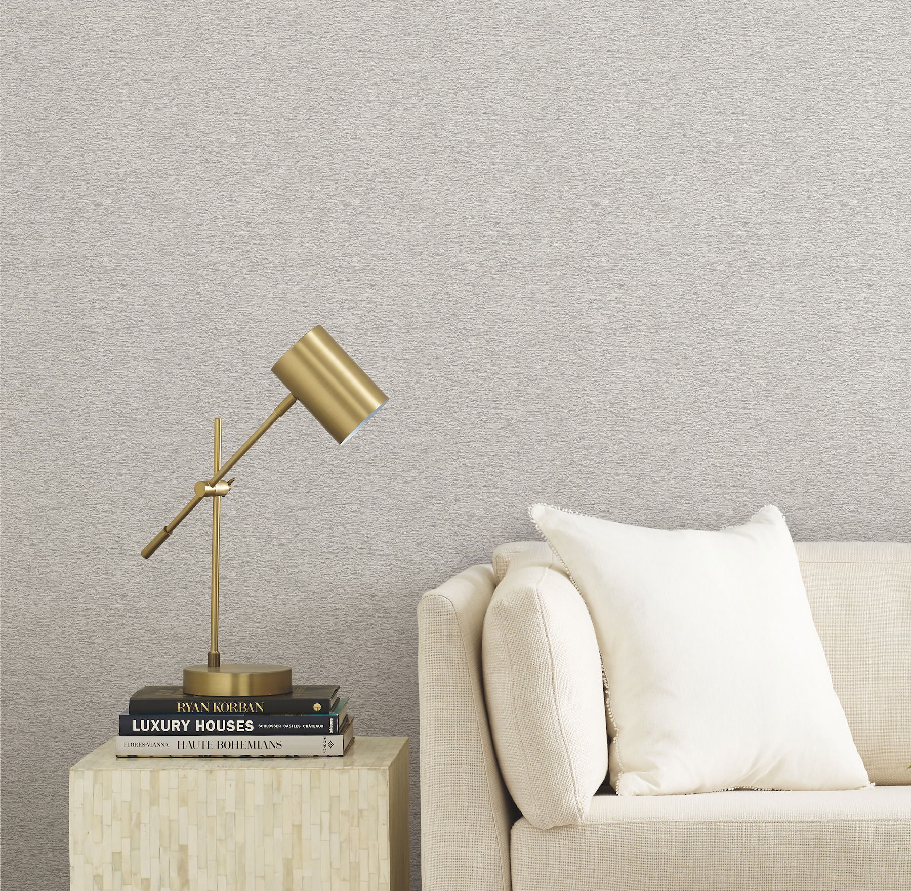 Texture & Trowel White Wallpaper large image 