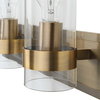 Cardiff Antique Brass 3 Light Vanity, Sconce by Uttermost, 23" width x 10.12" height x 5.75" depth thumbnail 8