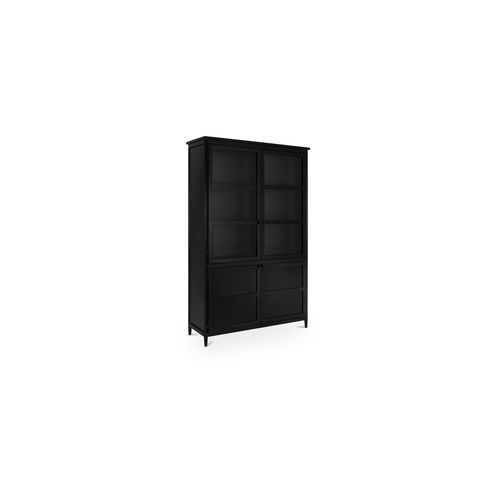 Henry Metal Tall Cabinet Black