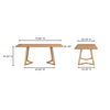 Godenza Rectangular Dining Table Oak thumbnail 9