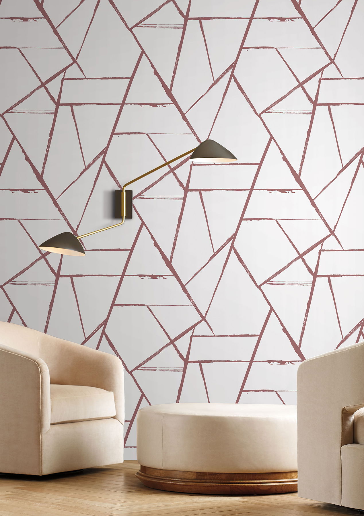 Intersect Spice Red Wallpaper large image 