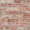 Stuccoed Brick Dark Red Peel & Stick Wallpaper, by York Wall, 16'6" length x 1'8.5" width x 0.02" depth thumbnail