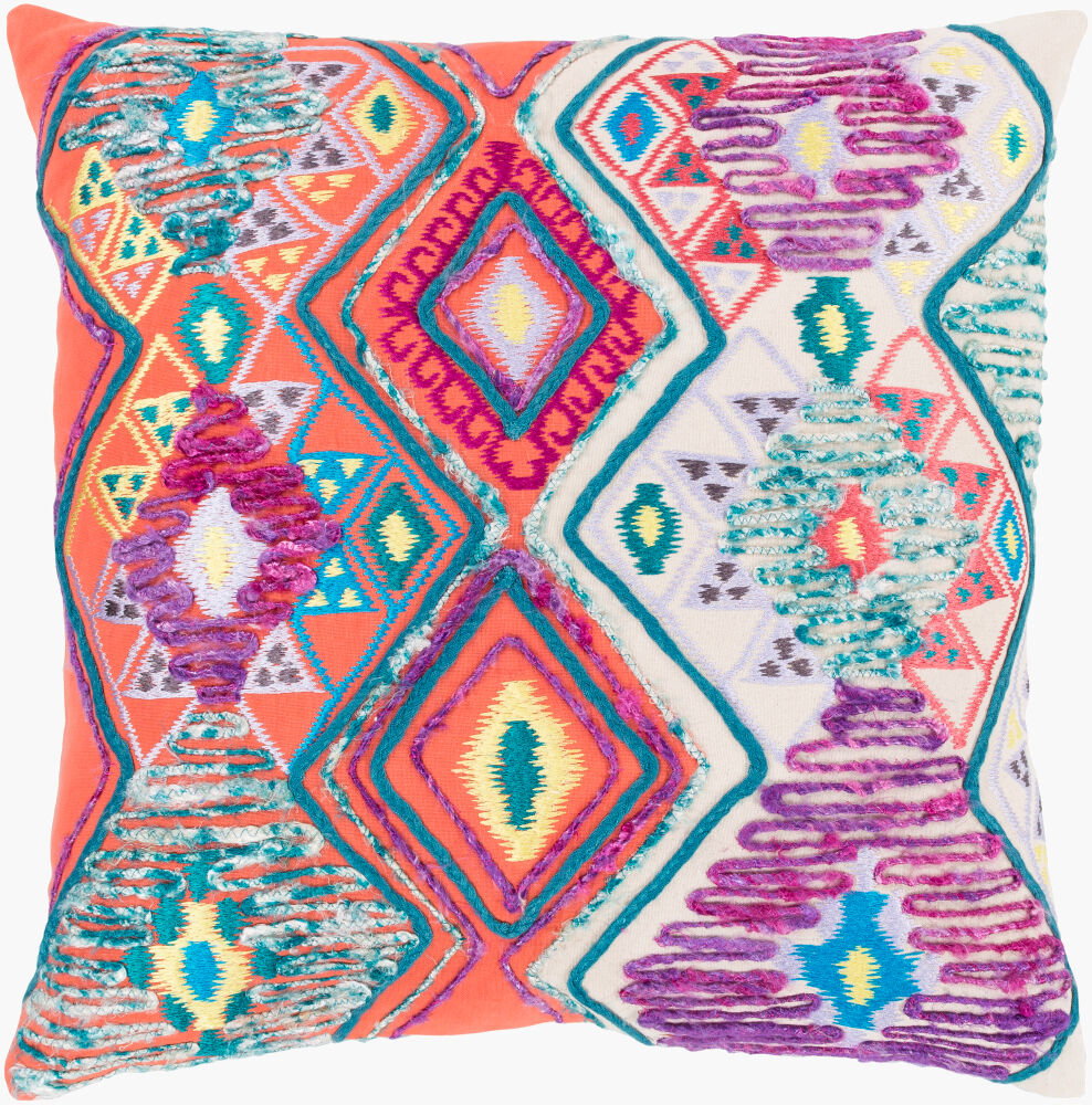 Splendid Accent Pillow, Decorative Pillow by Surya, 22" length x 22" width