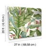 Banana Leaf White & Green Peel & Stick Wallpaper thumbnail 5