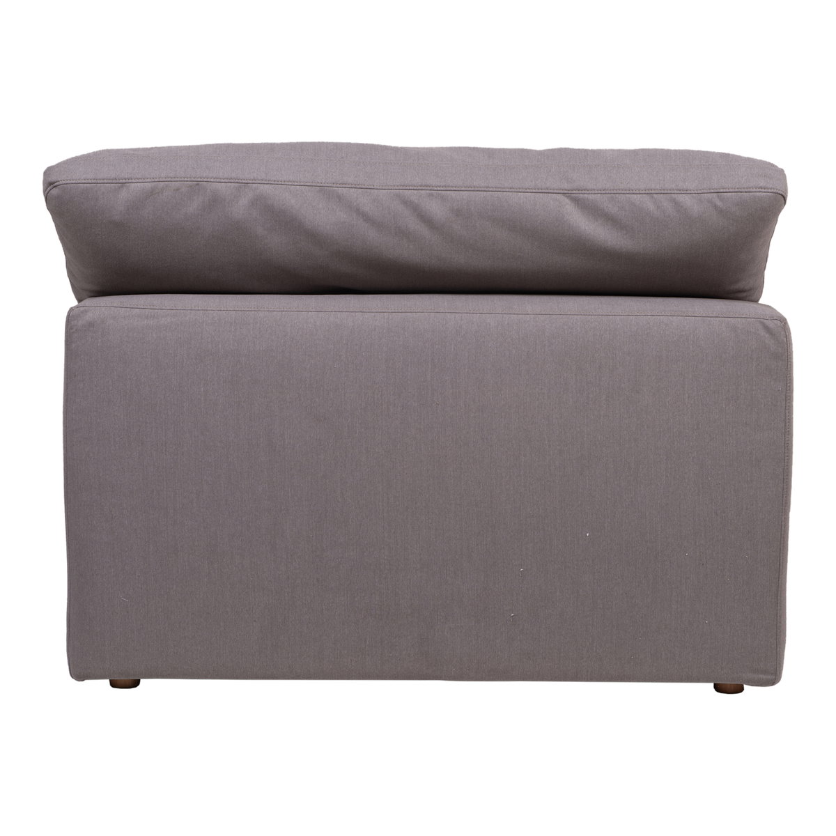 Clay Slipper Chair Light Grey, Accent Chair by Moe's Home, 44.5" width x 32.5" height x 44.5" depth View 4