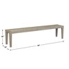 Kirkham Wooden Outdoor Bench, Outdoor Benche by Uttermost, 6'9" width x 1'7" height x 1'3" depth thumbnail 3