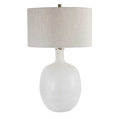 Whiteout Mottled Glass Table Lamp