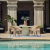 Madrone Warm White Outdoor Dining Table, Outdoor Table by Uttermost, 5' width x 2'6" height x 5' depth thumbnail 2