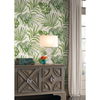 Paradise Palm Green Wallpaper, by York Wall, 27' length x 2'3" width x 0.02" depth thumbnail 2