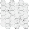 Carrara Marble Hexagon Peel & Stick Backsplash, Tile by York Wall, 10.8" length x 10.5" width x 0.06" depth thumbnail