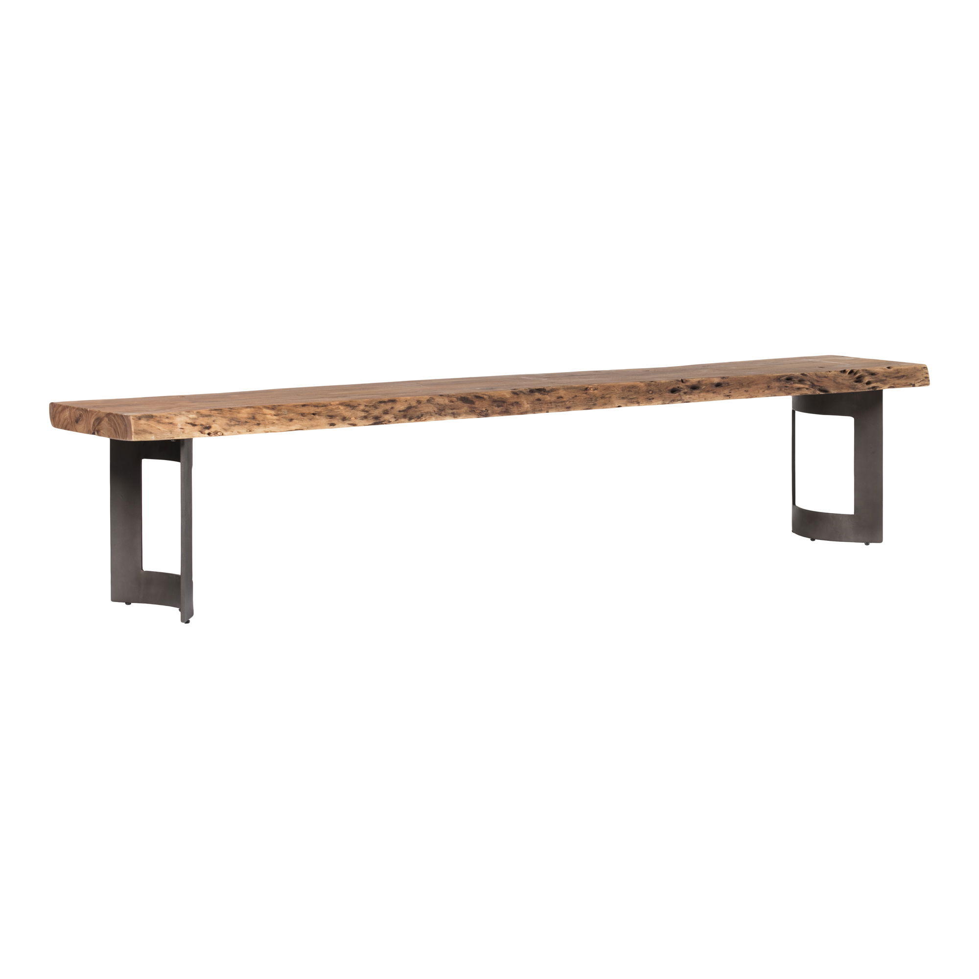 Bent Bench Extra Small, Benche by Moe's Home, 76" width x 18.5" height x 15" depth View 2