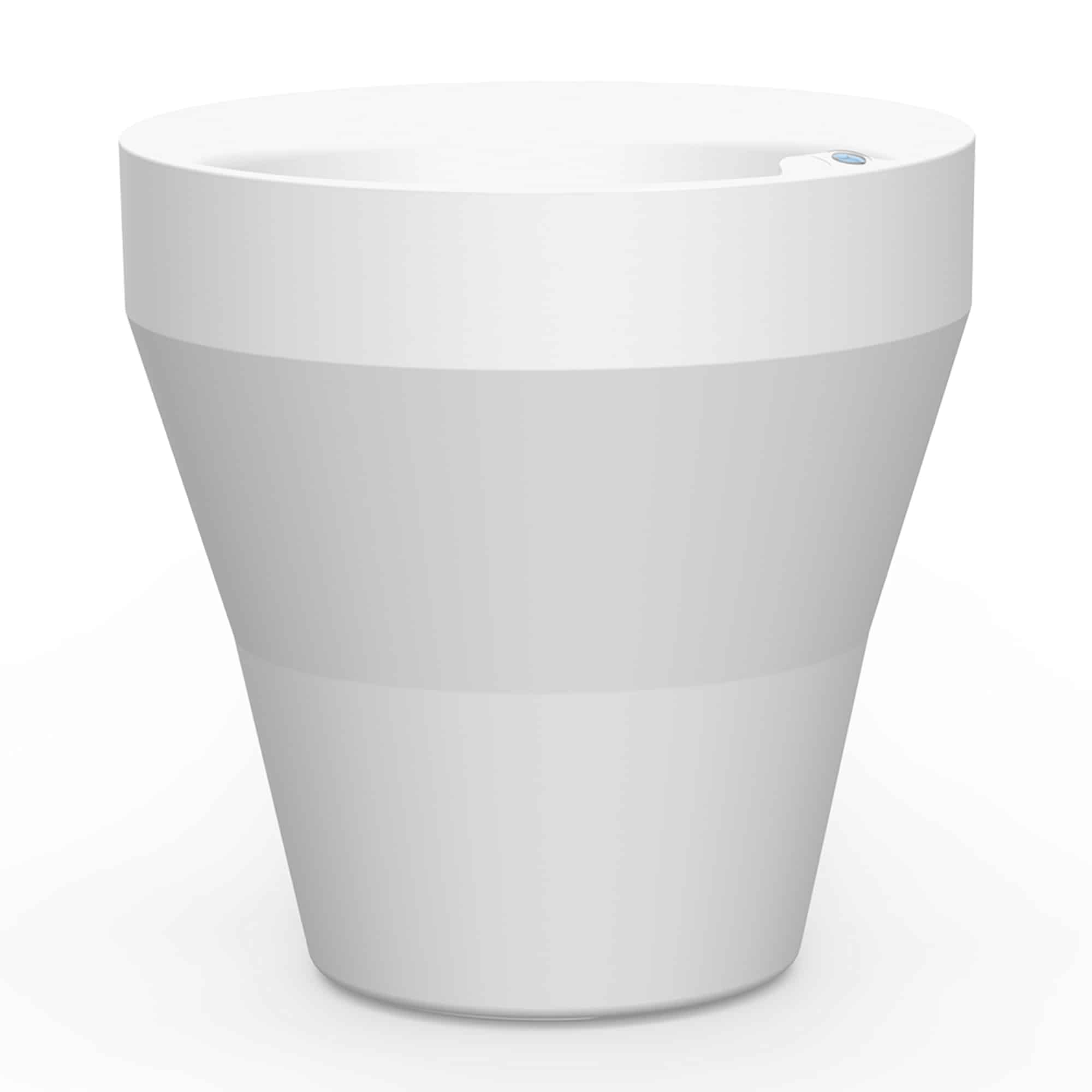 TruDrop Rim Modern Self Watering Planter, by Crescent Garden, 18" width x 18" height x 18" depth View 1