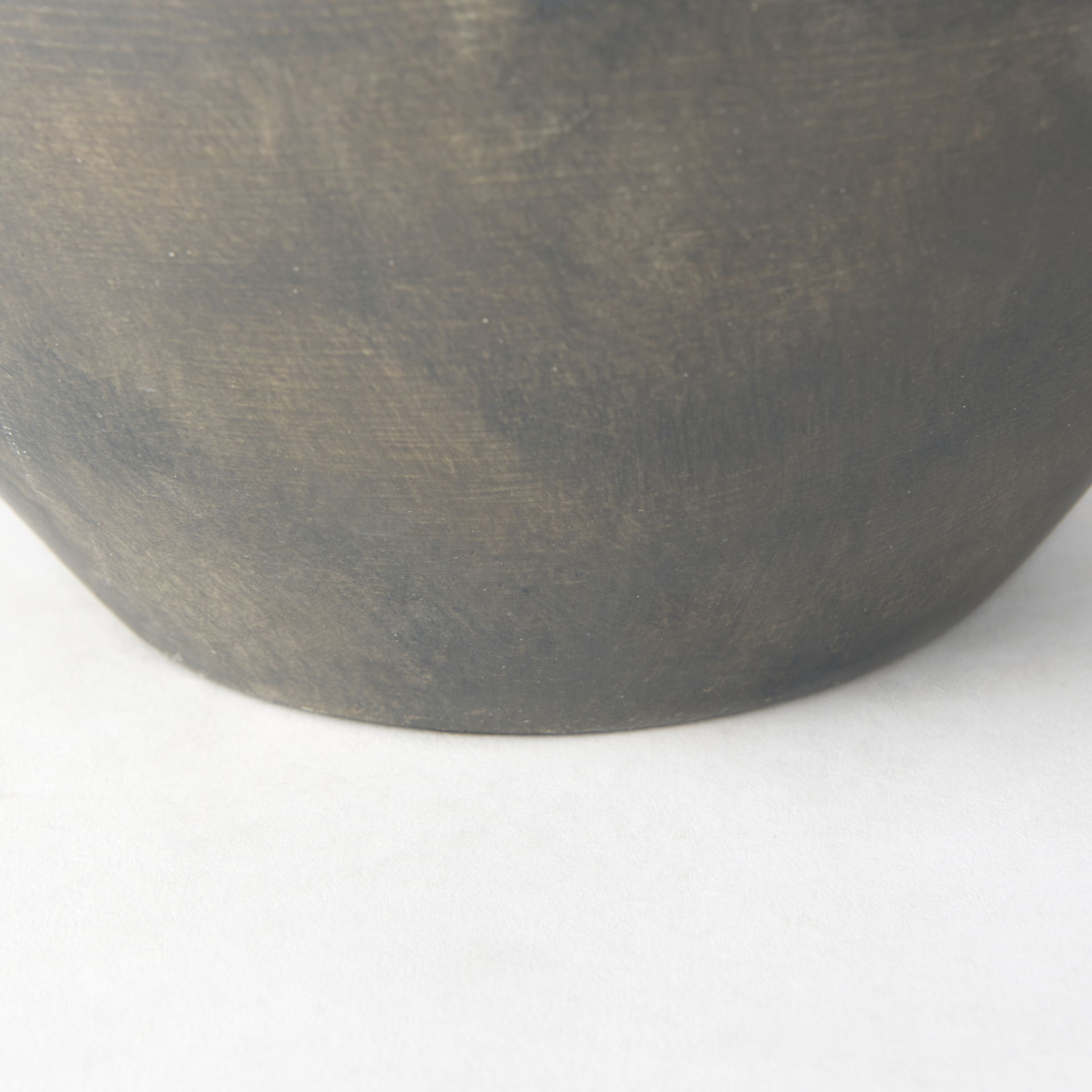 Kilian Short Brown-Gray Double Ear Vase, by Mercana, 9.45" length x 9.45" width x 8.46" height View 9