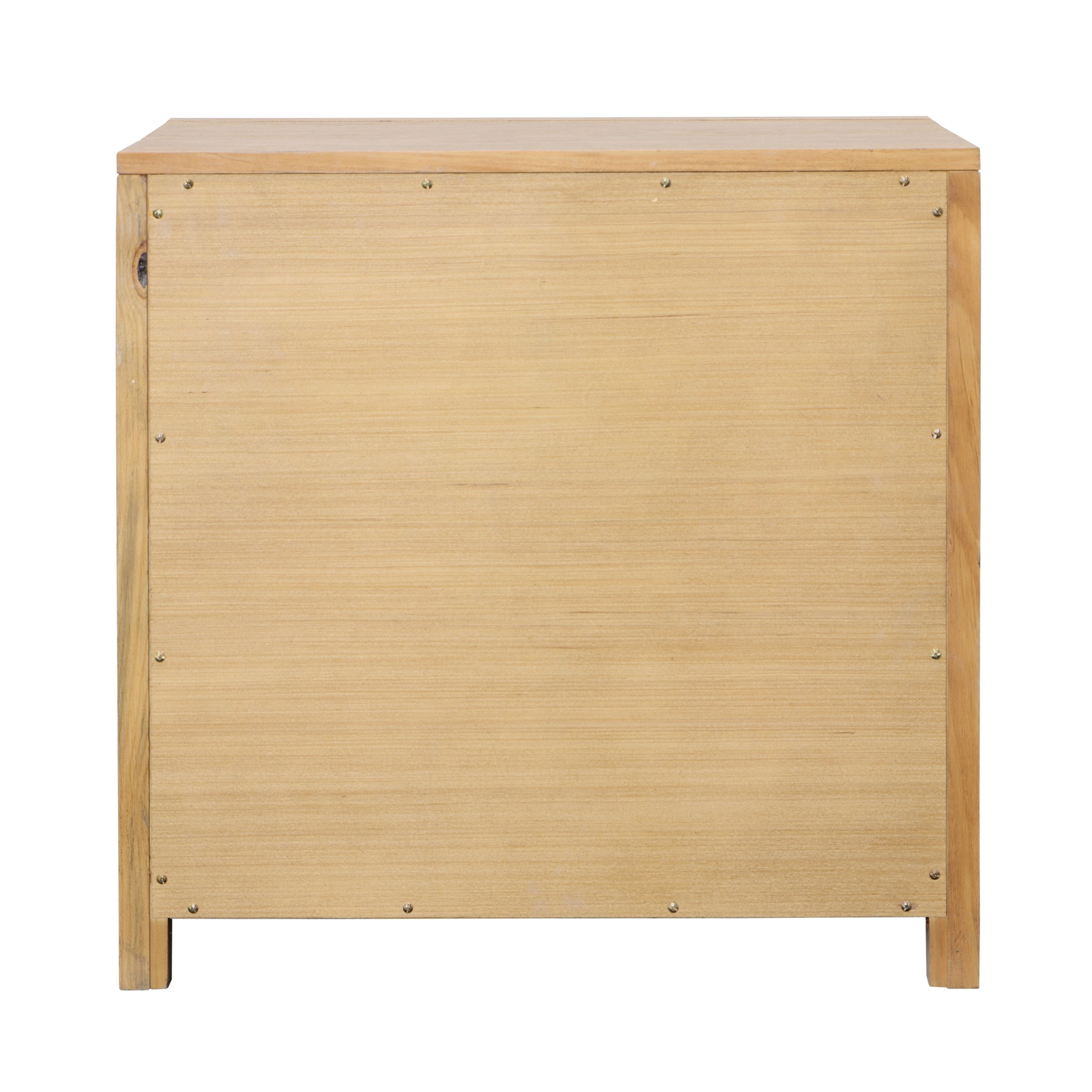 Roux Double Drawer Nightstand Light Warm Wash large image 