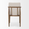 Cavett Curved Back Dining Side Chair | Cream Boucle with Wood, Dining Chair by Mercana, 18" length x 24.21" width x 33.46" height thumbnail 10