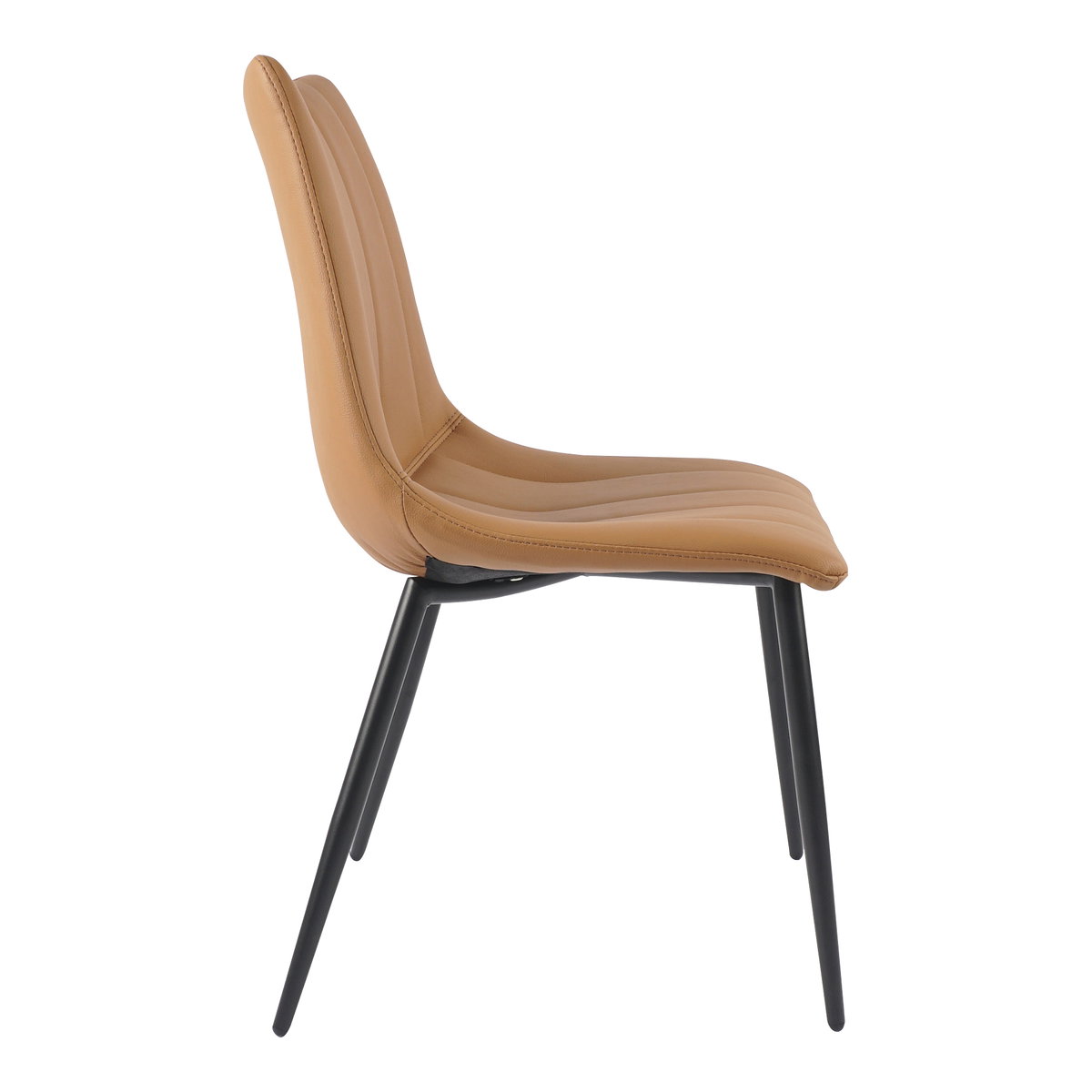 Alibi Dining Chair Tan - Set Of Two, by Moe's Home, 18" width x 33" height x 20" depth View 5