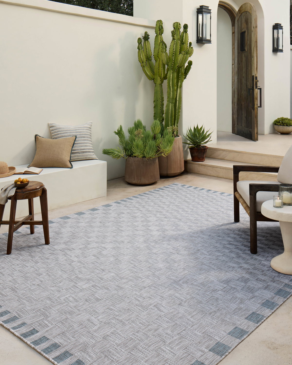Amber Lewis x Loloi Topanga Rug, 1'6" length x 1'6" width View 2