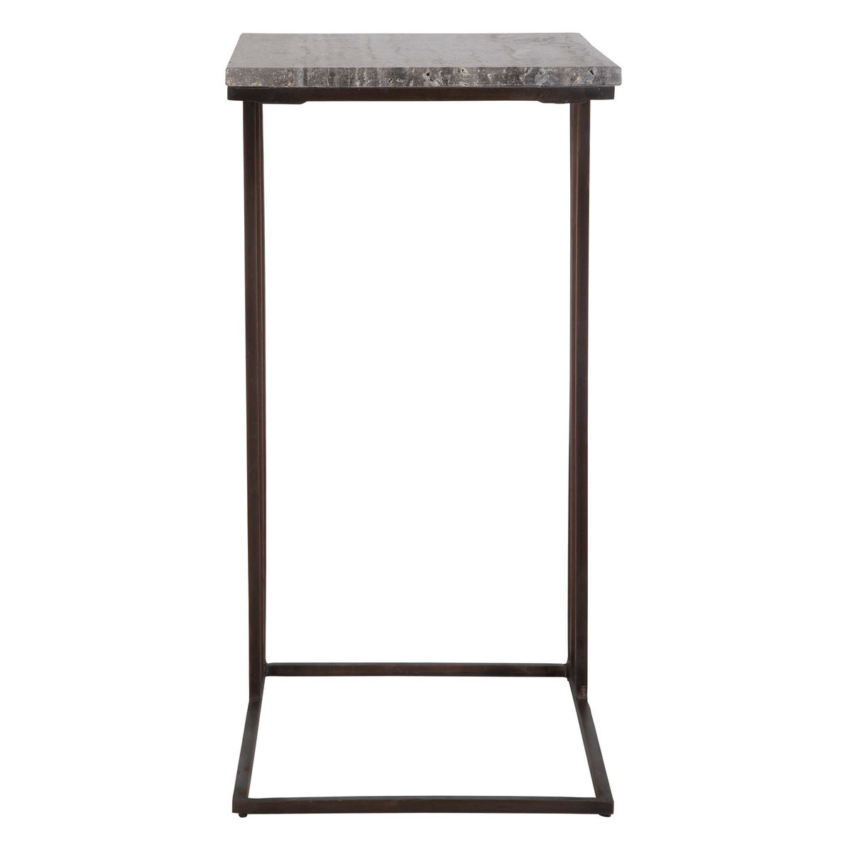 Theodore Travertine Accent Table, Furniture by Uttermost, 16" width x 23" height x 12" depth View 5