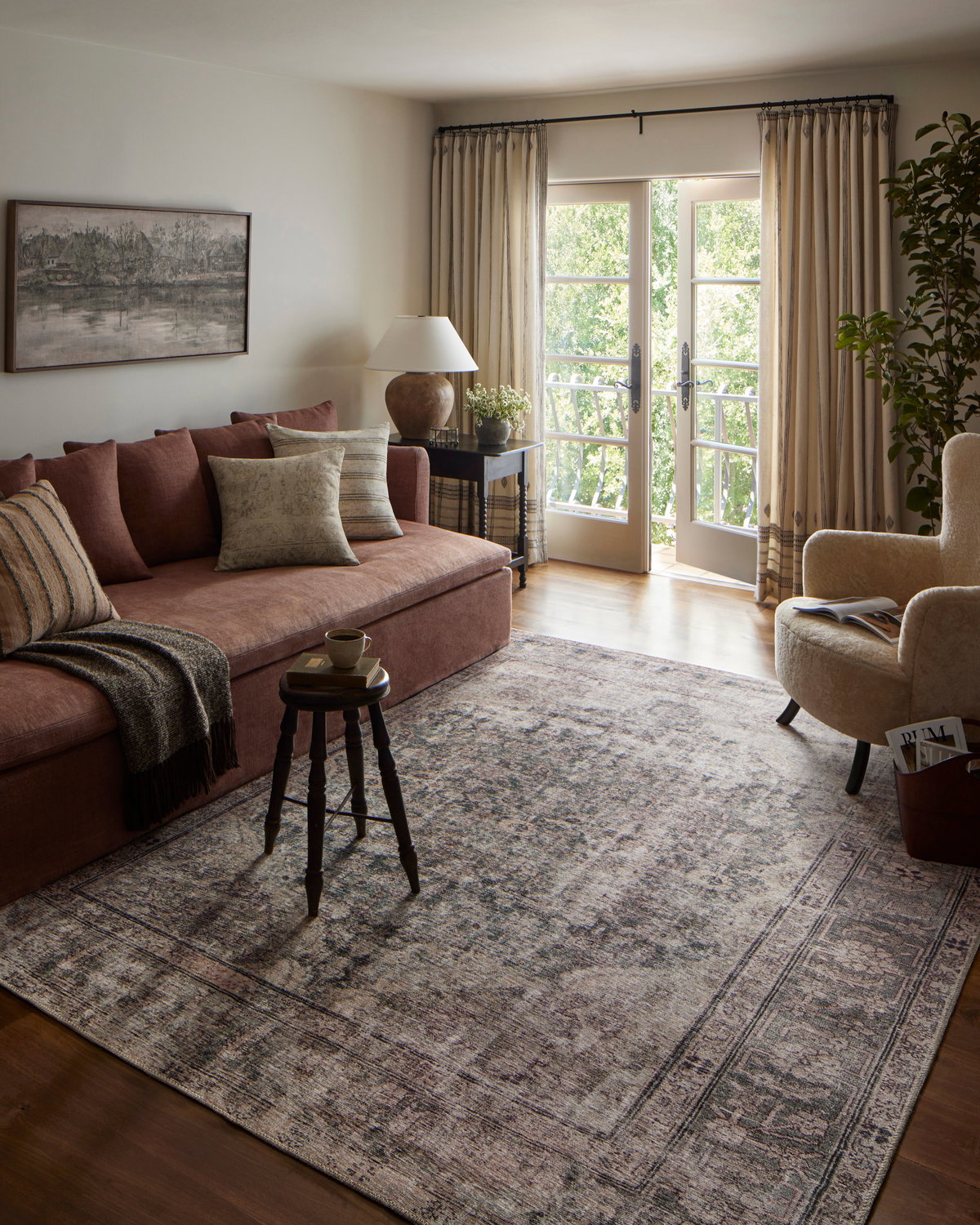Amber Lewis x Loloi Georgie Rug, 2'6" length x 7'6" width View 2