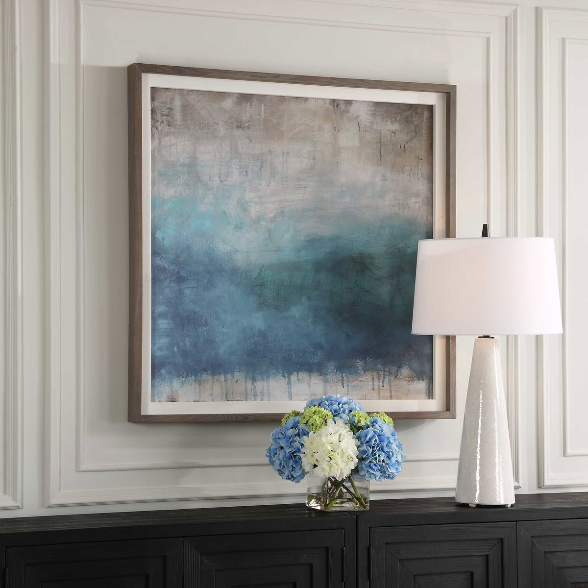 Serenity Paused Framed Abstract Print, Art by Uttermost, 44.75" width x 44.75" height x 3" depth View 4
