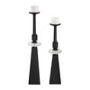 Ebon Glow Floor Candleholders Set/2, Candles & Candle Holder by Uttermost, 7" width x 36" height x 7" depth thumbnail 4