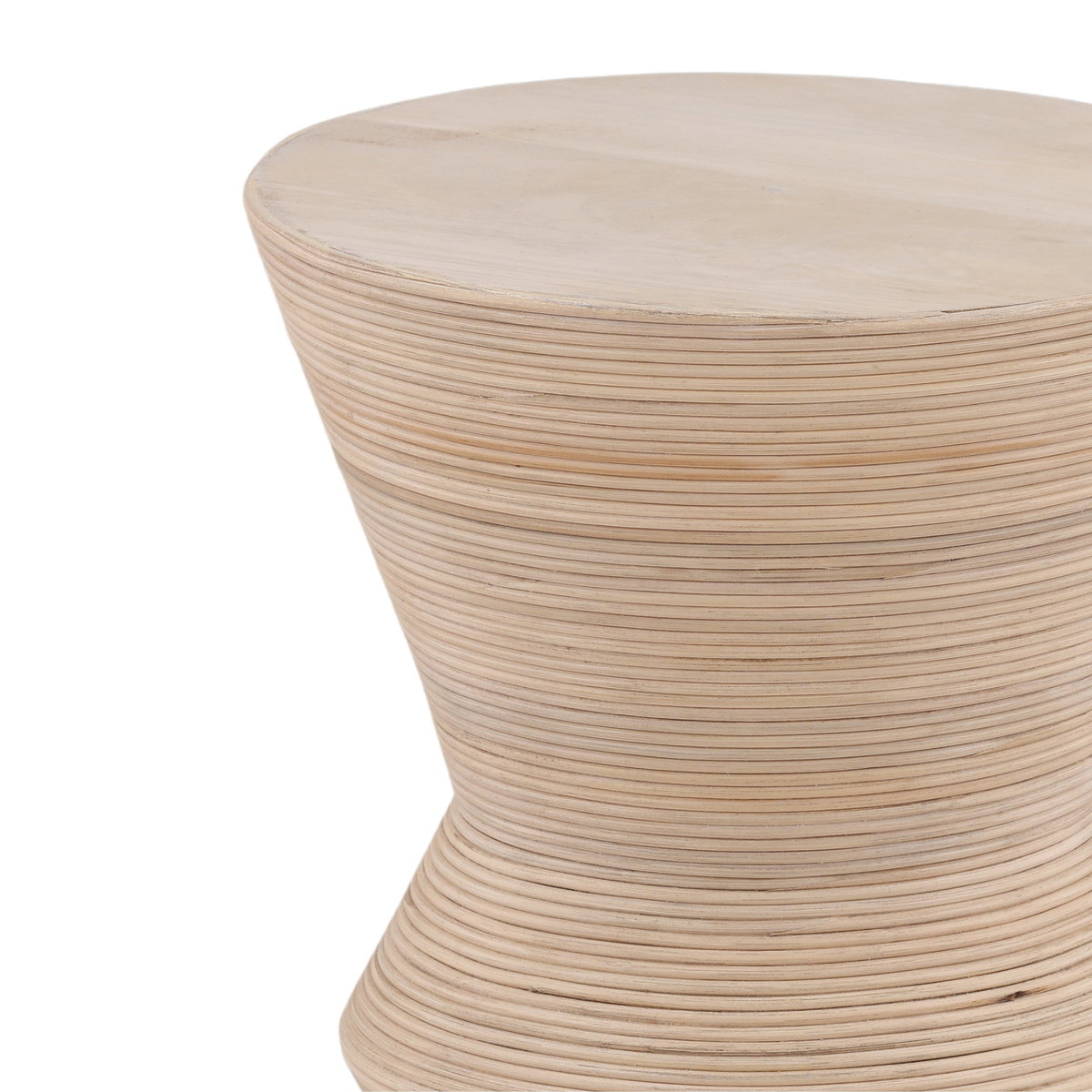 Theda End Table Light Natural, Side & End Table by Dovetail, 13" width x 22" height x 13" diameter x 13" depth View 3