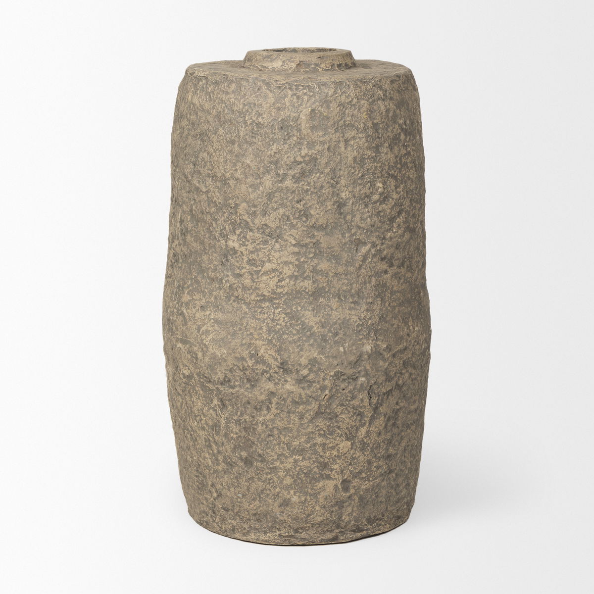 Rama Large Gray Paper Mache Floor Vase, by Mercana, 19" length x 19" width x 33" height View 3