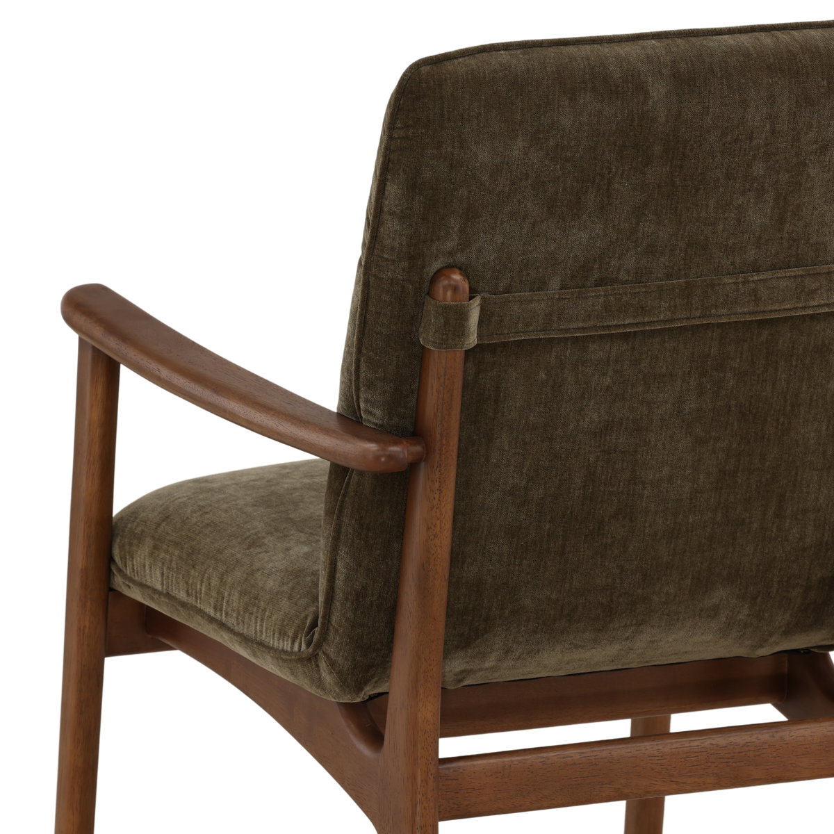 Talesa Dining Chair Olive, by Dovetail, 23.25" width x 35.5" height x 25.75" depth View 6