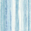 Watercolor Stripe Blue Peel & Stick Wallpaper, by York Wall, 16'6" length x 1'8.5" width x 0.02" depth thumbnail
