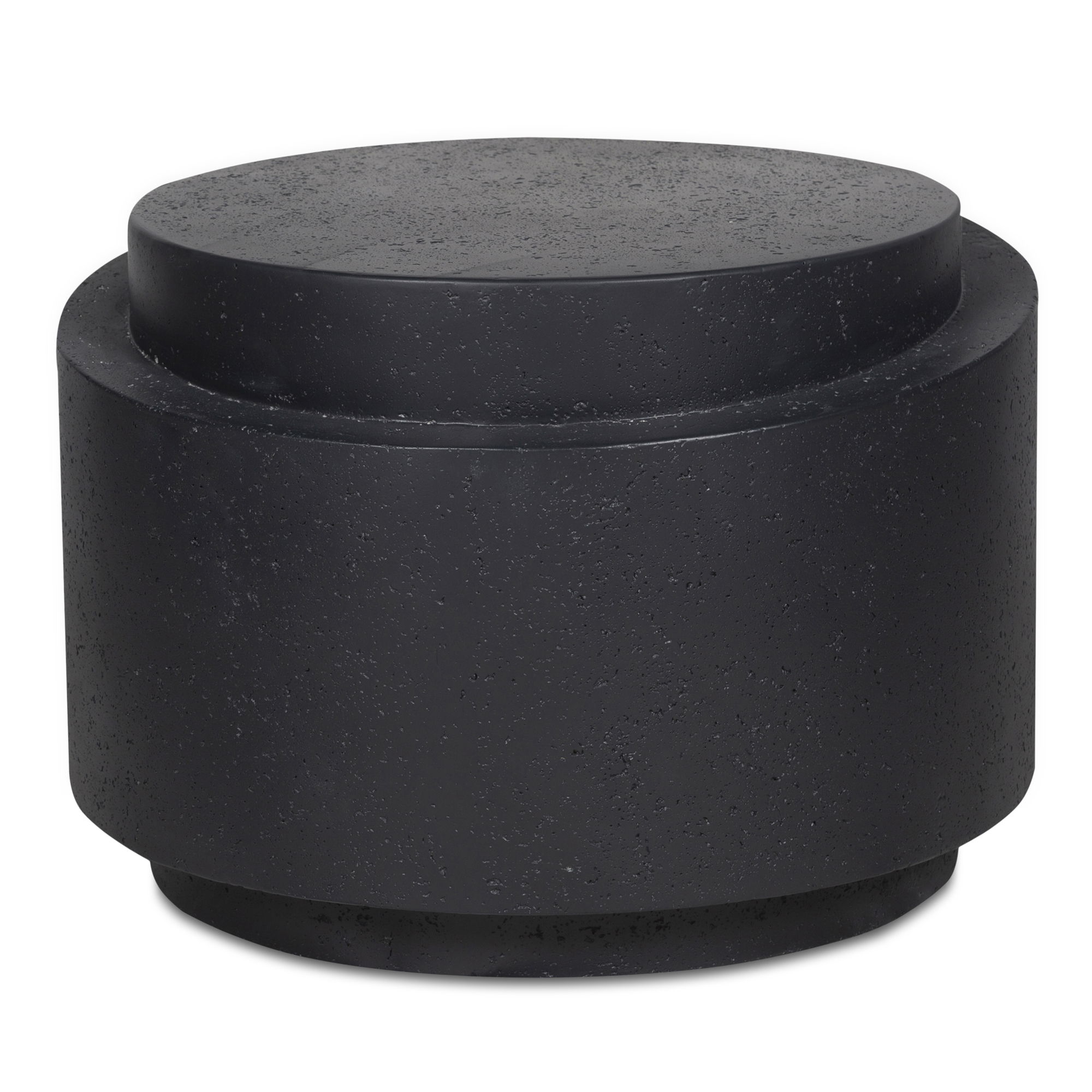 Cosmo Outdoor Accent Table Black, Side & End Table by Moe's Home, 25" width x 17.5" height x 25" depth View 2