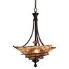Vitalia 3 Light Oil Rubbed Bronze Pendant, by Uttermost, 1'10.25" width x 2'5.62" height x 1'10.25" diameter x 1'10.25" depth thumbnail 1
