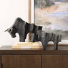 Regal Bull Bronze Sculptures Set/2, Decorative by Uttermost, 15" width x 9.5" height x 6.37" depth thumbnail 3