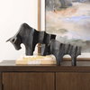 Regal Bull Bronze Sculptures Set/2, Figurines & Statue by Uttermost, 15" width x 9.5" height x 6.37" depth thumbnail 3