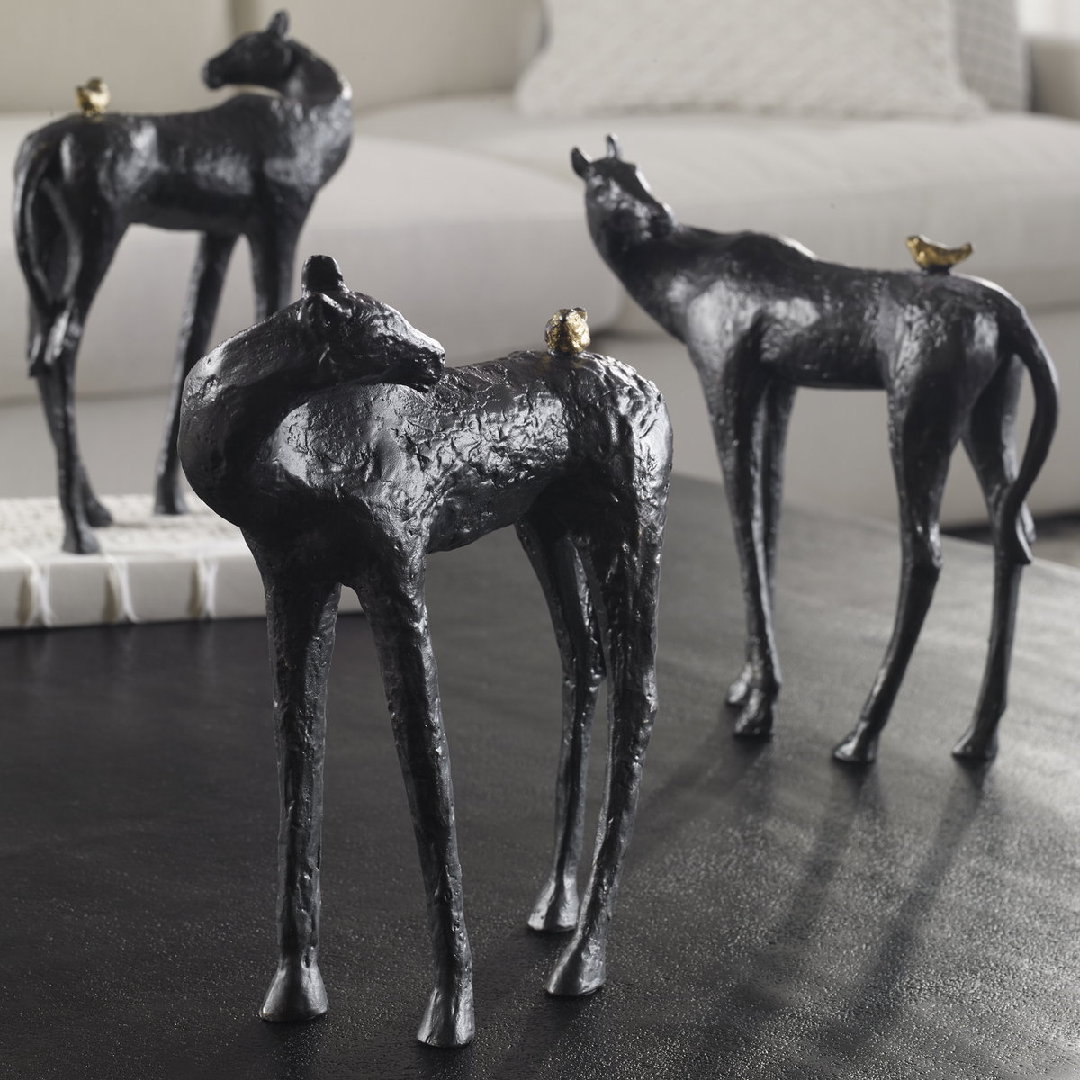 Hello Friend Horse Sculpture, Figurines & Statue by Uttermost, 8.75" width x 9.87" height x 3.87" depth View 5