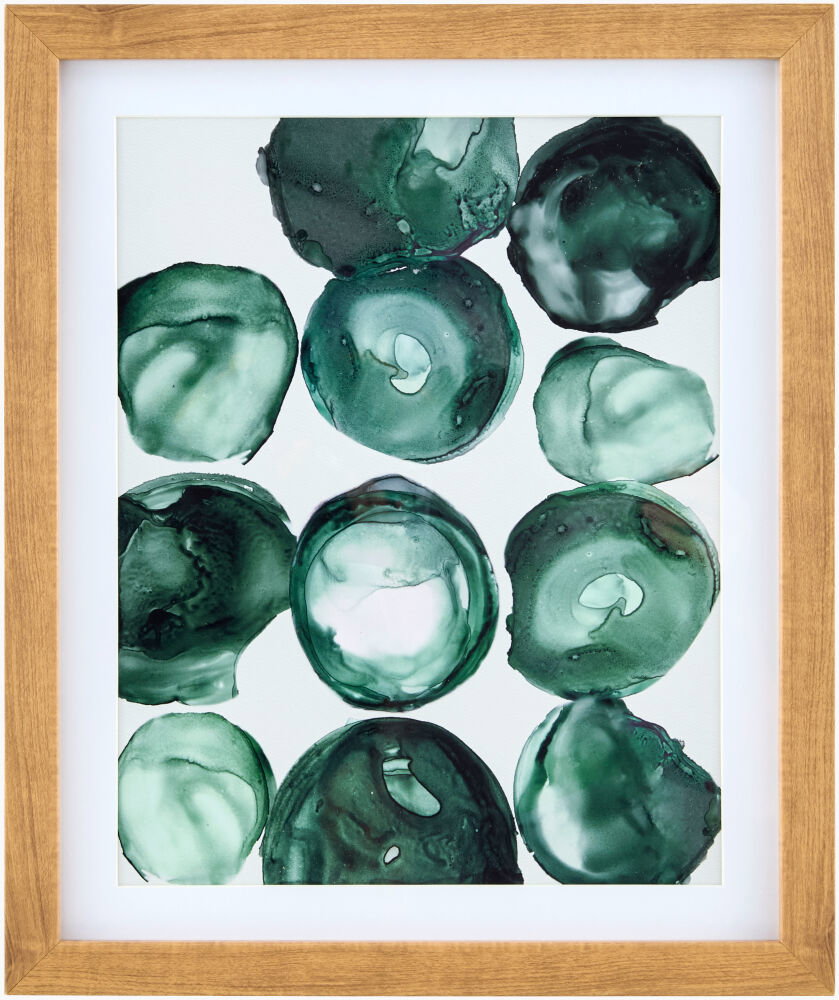 Molecule Framed Art, Painting by Surya, 15" width x 18" height