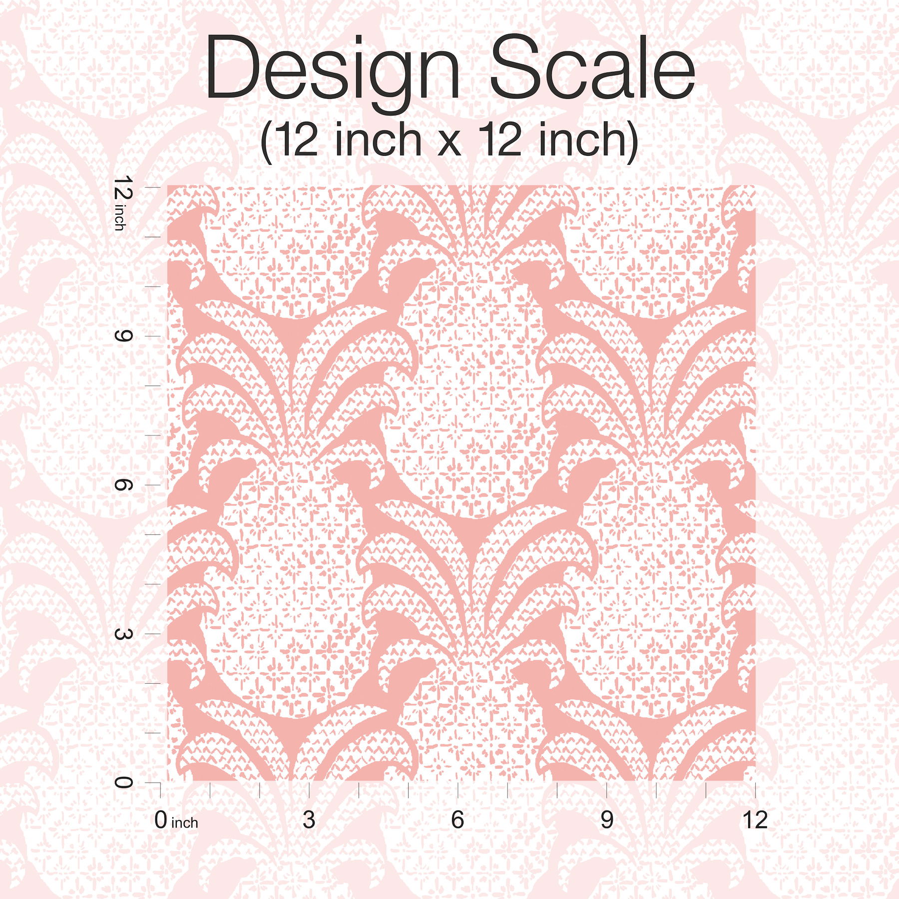 Colony Club Shell Pink Peel & Stick Wallpaper large image 
