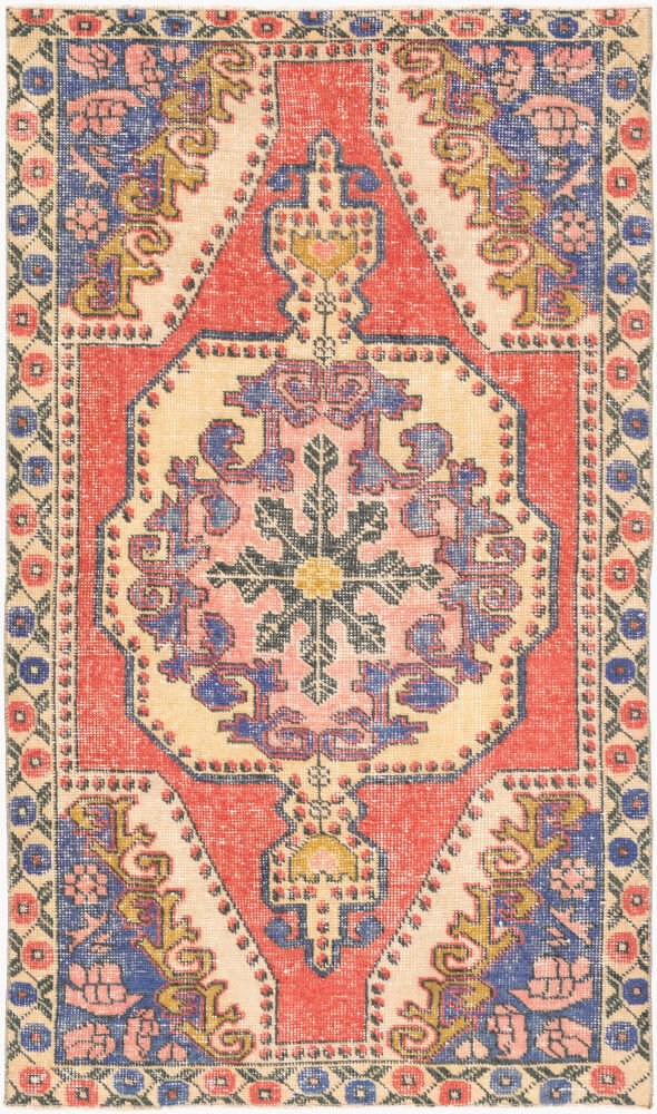 Antique One of a Kind Handmade Rug, by Surya, 6'9" length x 4' width