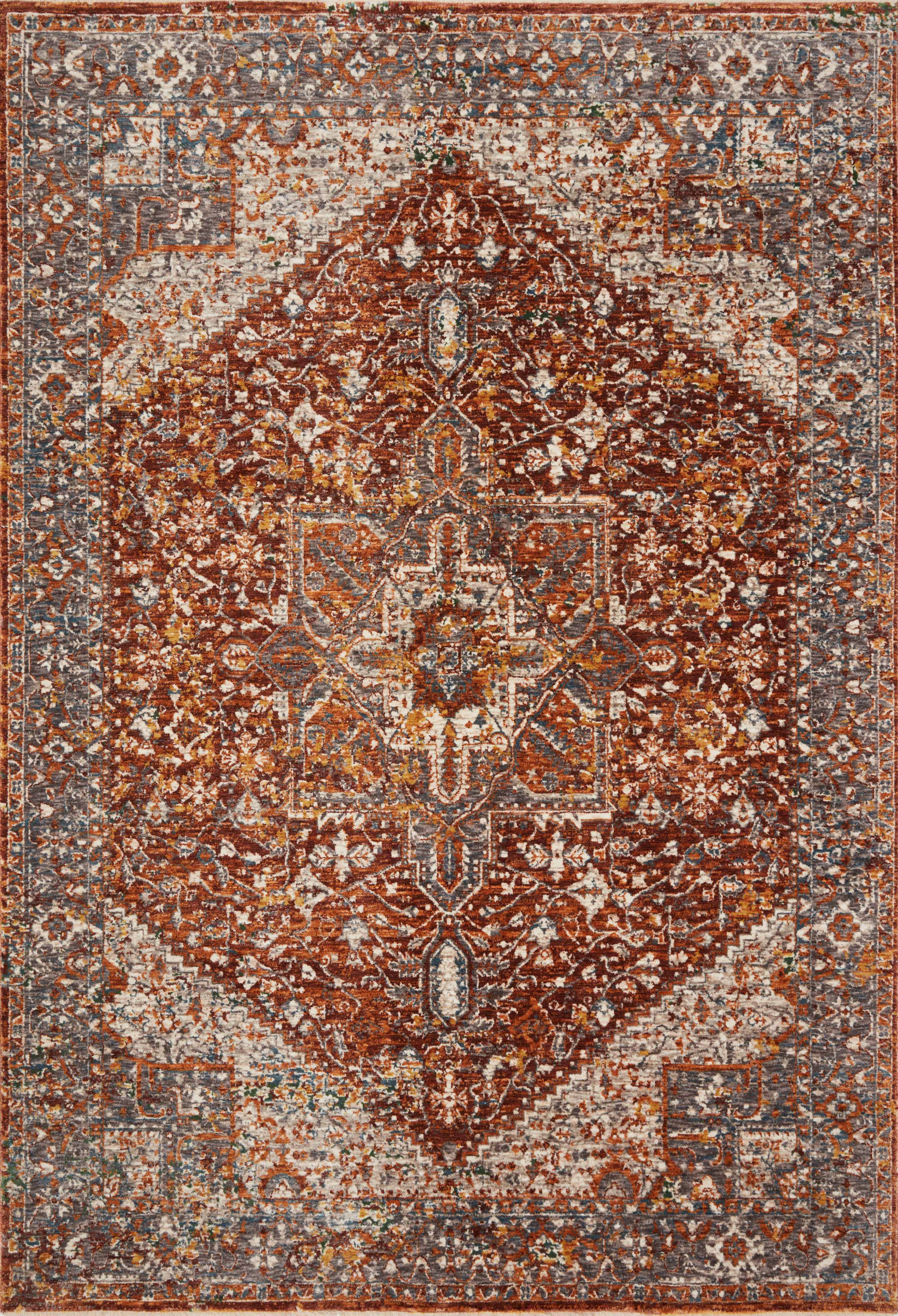 Loloi Lourdes Rug, 2'8" length x 2'8" width