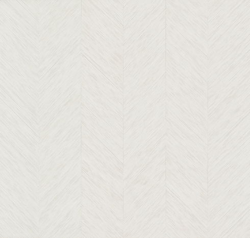 Chevron White Metallic Wallpaper