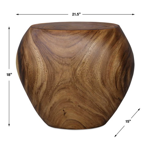 Lomas Solid Wood Accent Stool
