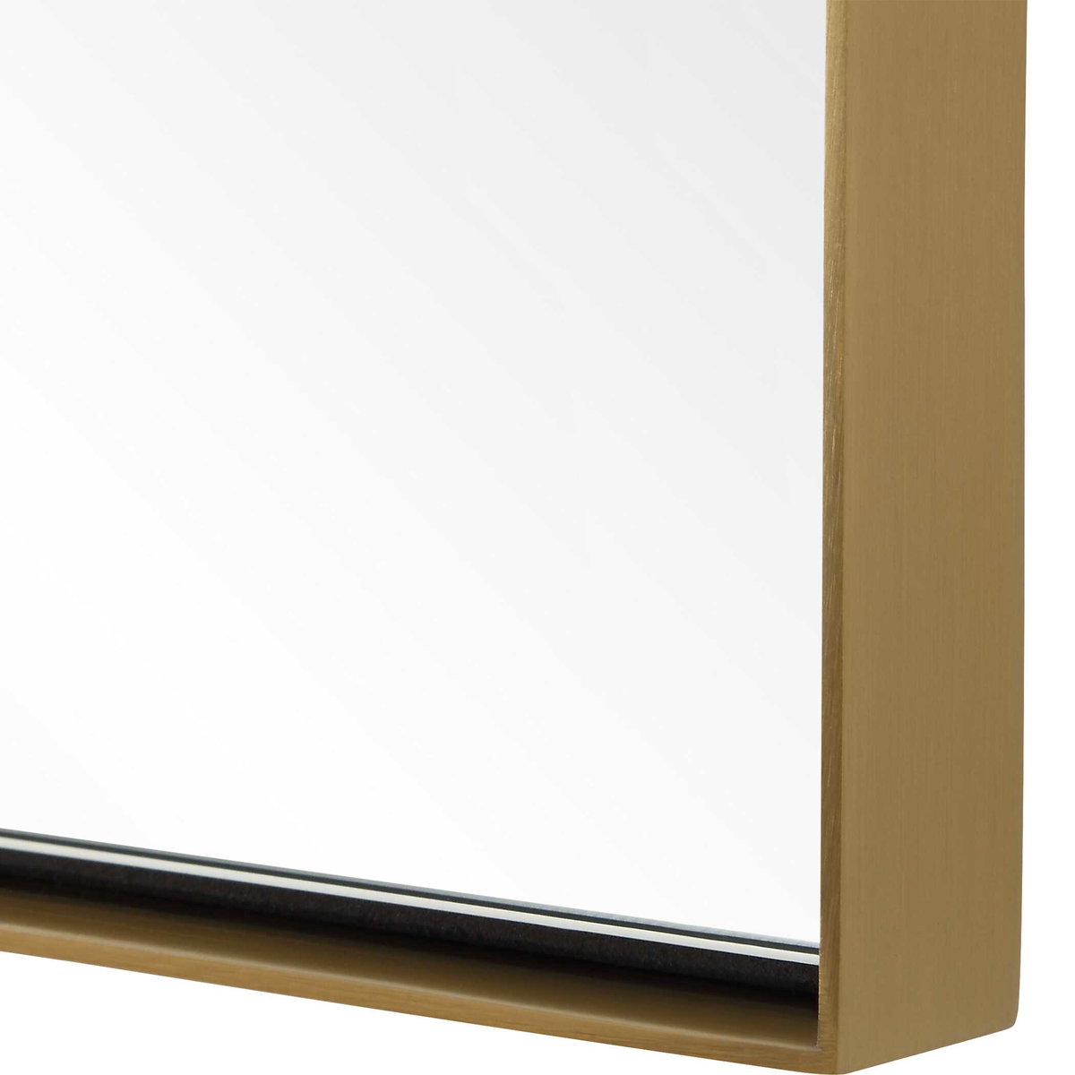 Monarch Scalloped Arched Vanity Mirror, by Uttermost, 2' width x 2'6.5" height x 1" depth View 6
