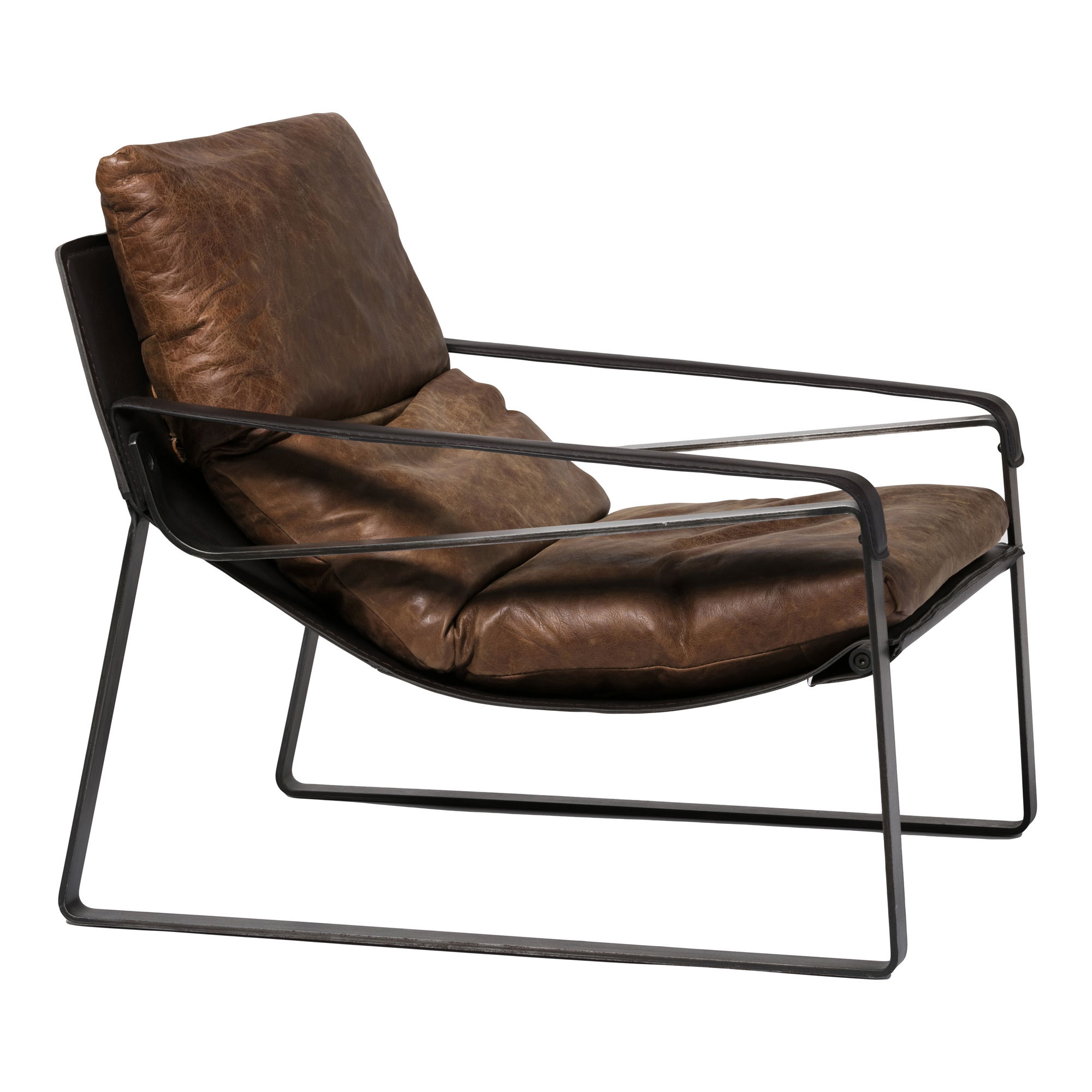 Connor Club Chair Open Road Brown Leather large image 