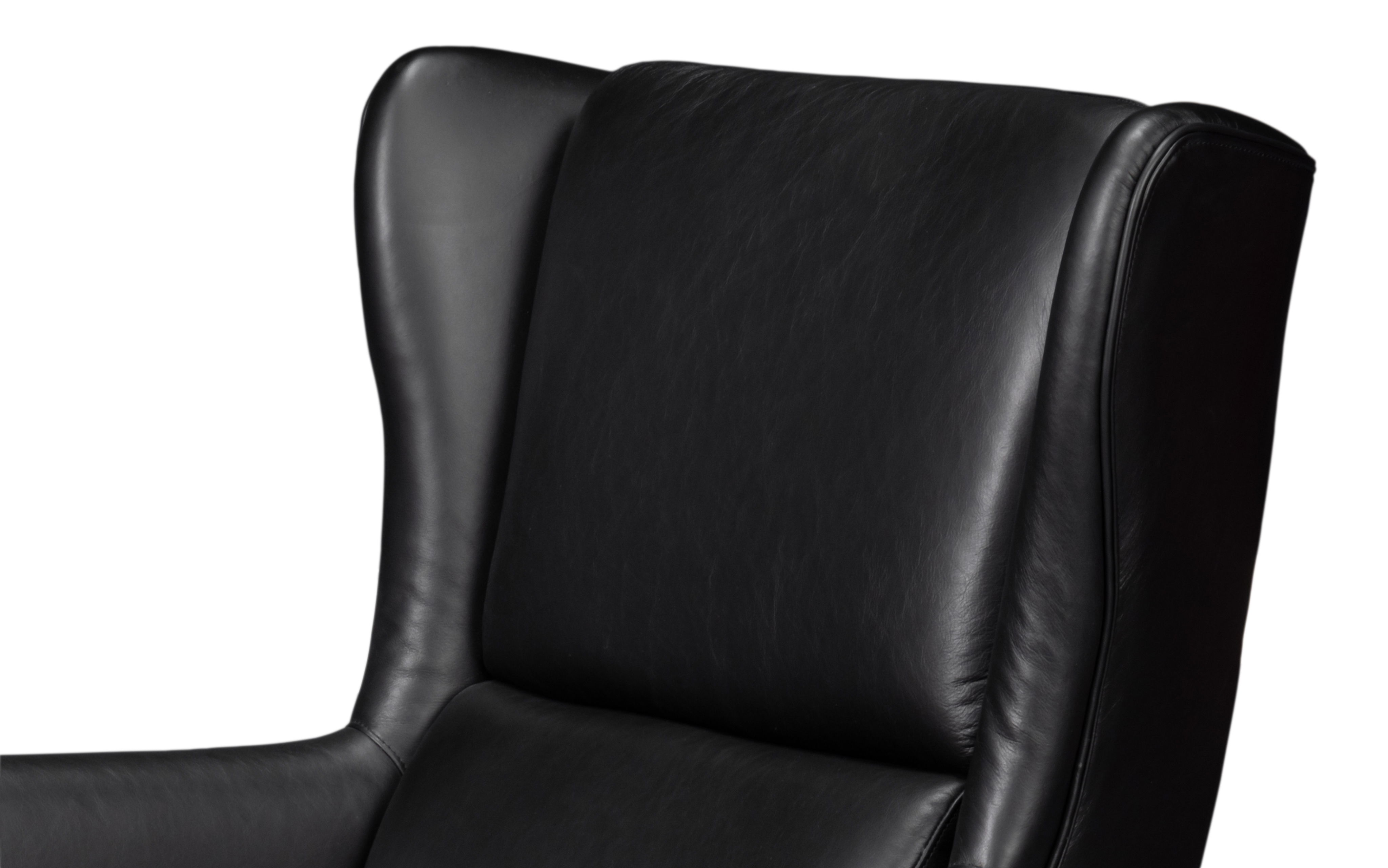 Elite Wing Lounge Chair  Onyx Black large image 