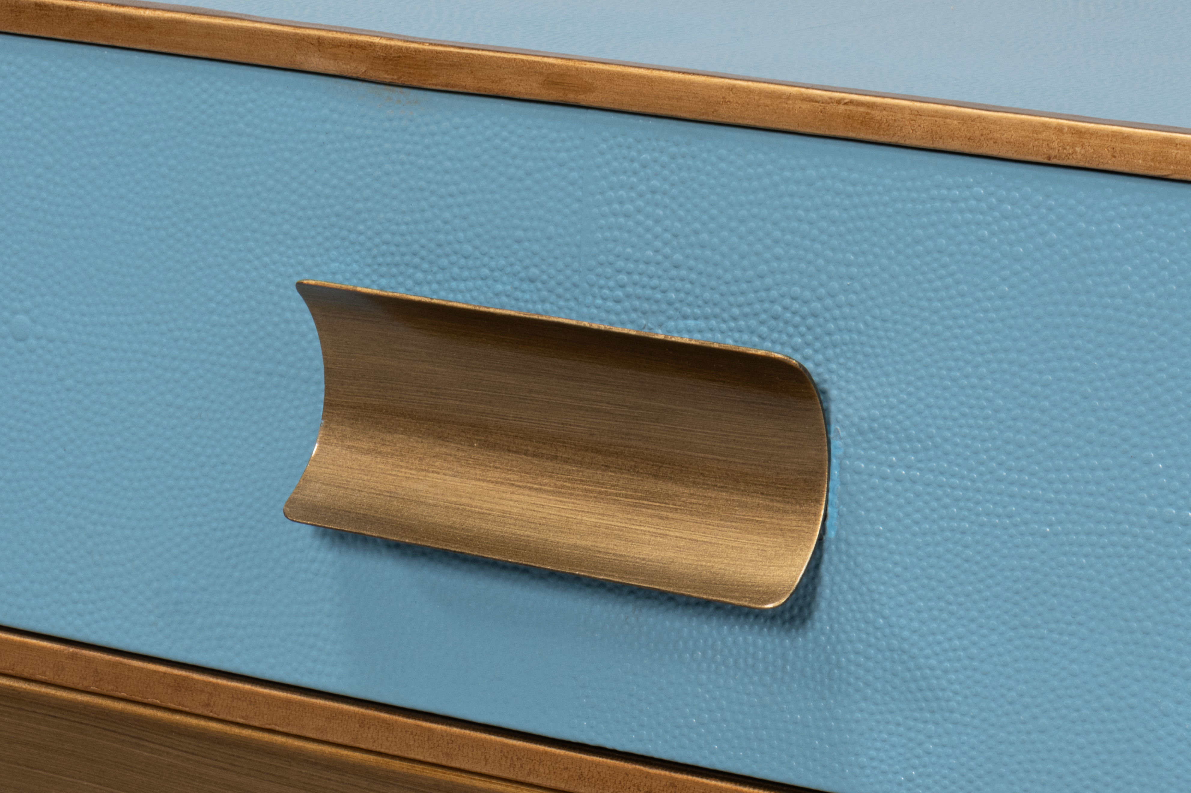 Gideon Shagreen Sq.Coffee Table, Blue large image 