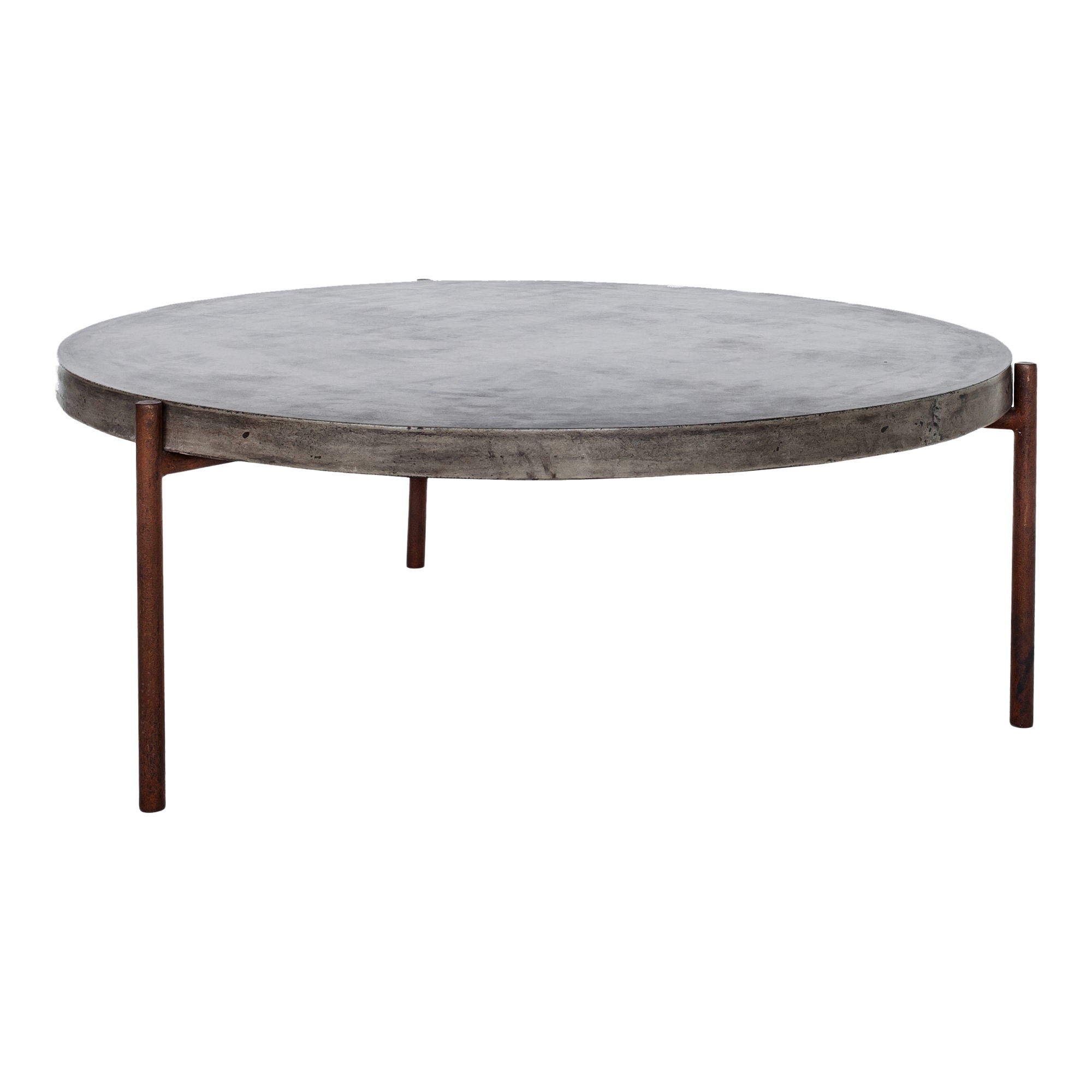 Mendez Outdoor Coffee Table Dark Grey, by Moe's Home, 36" width x 16" height x 36" depth View 2