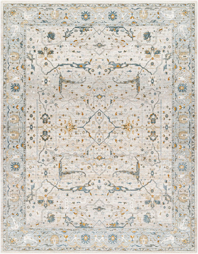Dresden Machine Woven Rug, by Surya, 9'6.17" length x 6'6.74" width
