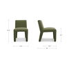 Verona Outdoor Dining Chair Green, Outdoor Chair by Moe's Home, 1'9.6" width x 2'8.6" height x 2'4" depth thumbnail 8