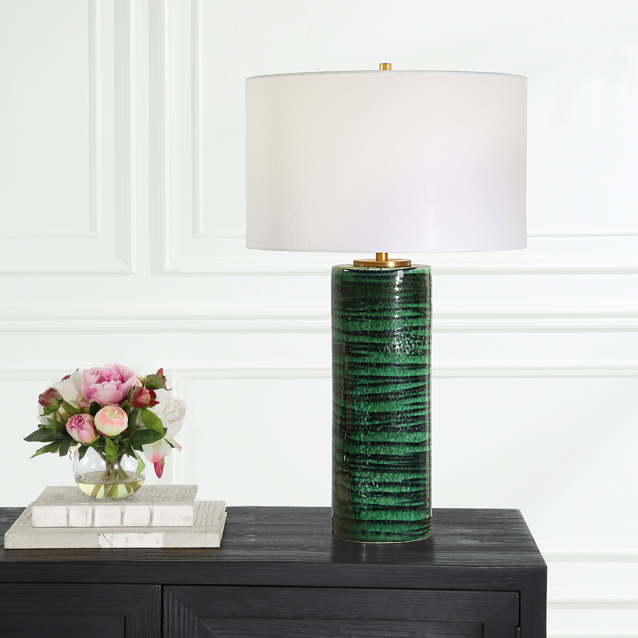 Galeno Emerald Green Table Lamp large image 