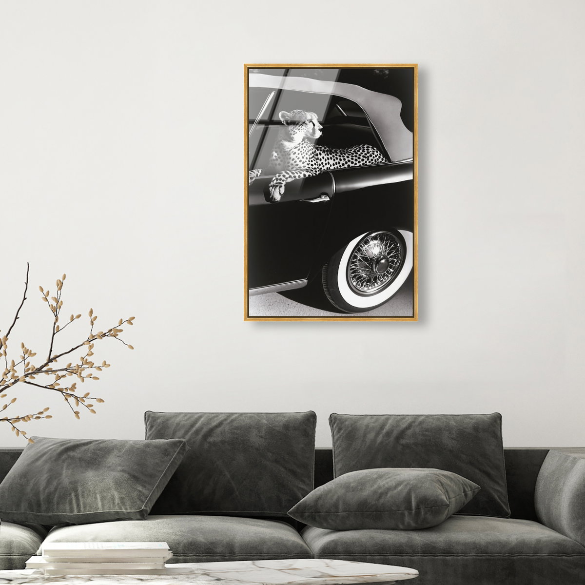 Convertible Feline I (No Embellishment), Art by Oliver Gal,  24x36 View 3